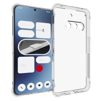 Szilikon telefonvédő (ütésállóság, légpárnás sarok) ÁTLÁTSZÓ Nothing Phone (3a) kép