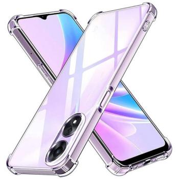 Szilikon telefonvédő (ütésállóság, légpárnás sarok) ÁTLÁTSZÓ OPPO A58 kép
