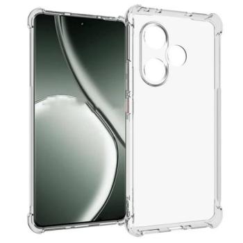 Szilikon telefonvédő (ütésállóság, légpárnás sarok) ÁTLÁTSZÓ Realme GT 6T 5G, GT 6 5G kép