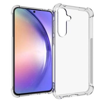 Szilikon telefonvédő (ütésállóság, légpárnás sarok) ÁTLÁTSZÓ Samsung Galaxy A55 5G (SM-A556) kép
