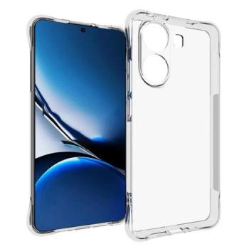 Szilikon telefonvédő (ütésállóság, légpárnás sarok) ÁTLÁTSZÓ Xiaomi Poco X7 Pro kép