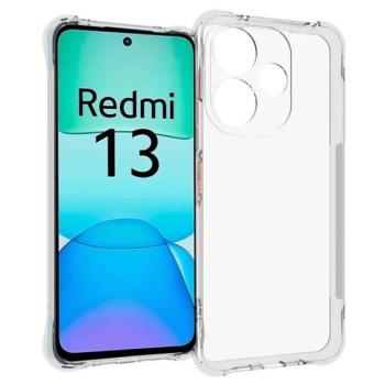 Szilikon telefonvédő (ütésállóság, légpárnás sarok) ÁTLÁTSZÓ Xiaomi Redmi 13 kép