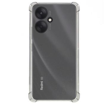 Szilikon telefonvédő (ütésállóság, légpárnás sarok) ÁTLÁTSZÓ Xiaomi Redmi 13C 5G kép