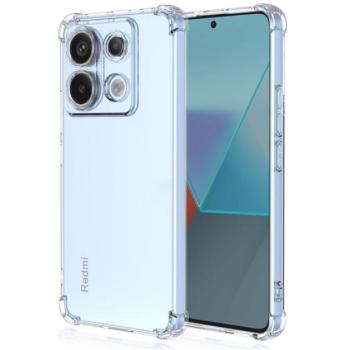 Szilikon telefonvédő (ütésállóság, légpárnás sarok) ÁTLÁTSZÓ Xiaomi Redmi Note 13 Pro 5G kép