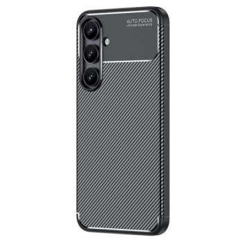 Szilikon telefonvédő (ütésállóság, légpárnás sarok, karbon minta) FEKETE Samsung Galaxy S24 FE (SM-S721) kép