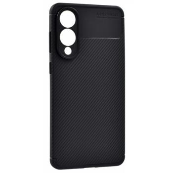 Szilikon telefonvédő (ütésállóság, légpárnás sarok, karbon minta) FEKETE Samsung Galaxy S25 Edge (SM-S937) kép