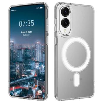 Szilikon telefonvédő (ütésállóság, légpárnás sarok, MagSafe) ÁTLÁTSZÓ Samsung Galaxy S25 Edge (SM-S937) kép