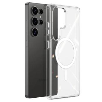 Szilikon telefonvédő (ütésállóság, légpárnás sarok, MagSafe) ÁTLÁTSZÓ Samsung Galaxy S25 Ultra (SM-S938) kép