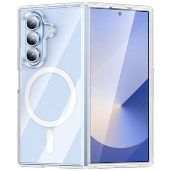 Szilikon telefonvédő (ütésállóság, légpárnás sarok, MagSafe) ÁTLÁTSZÓ Samsung Galaxy Z Fold7 (SM-F966) kép