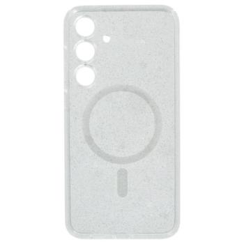 Szilikon telefonvédő (ütésállóság, légpárnás sarok, MagSafe, csillámporos) ÁTLÁTSZÓ Samsung Galaxy S25 Plus (SM-S936) kép