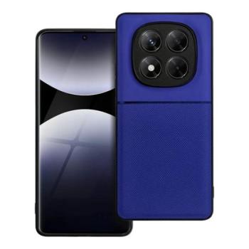 Szilikon telefonvédő (ütésállóság, mágneses, bőr hatású hátlap, csíkos) SÖTÉTKÉK Xiaomi Redmi Note 14 Pro 4G kép