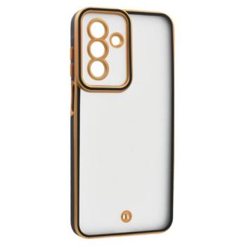 Szilikon telefonvédő (ütésállóság, matt, műanyag hátlap, kameravédő) ARANY/FEKETE Samsung Galaxy A26 5G (SM-A266) kép