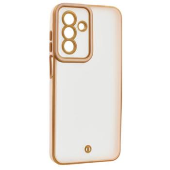 Szilikon telefonvédő (ütésállóság, matt, műanyag hátlap, kameravédő) ARANY/RÓZSASZÍN Samsung Galaxy A26 5G (SM-A266) kép