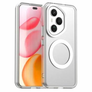 Szilikon telefonvédő (ütésállóság, műanyag hátlap, kameravédő, MagSafe) ÁTLÁTSZÓ Honor 400 Pro kép