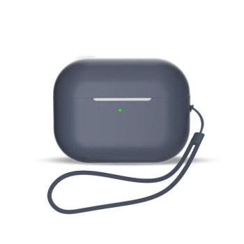 Szilikon tok AirPods 3 + csuklópánt - kék kép