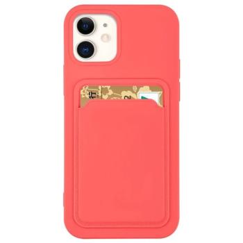 Szilikon tok bankkártyatartóval iPhone 12 Pro max narancssárga kép
