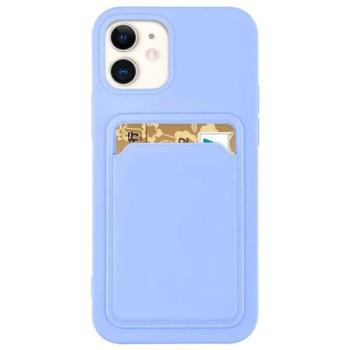 Szilikon tok bankkártyatartóval Samsung Galaxy A42 5G lila kép