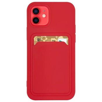 Szilikon tok bankkártyatartóval Samsung Galaxy A42 5G Red kép