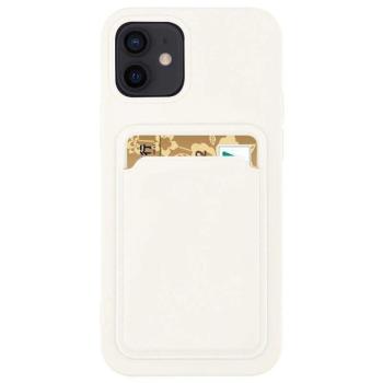 Szilikon tok bankkártyatartóval Xiaomi Redmi 10x 4g / Xiaomi Redmi Note 9 fehér kép