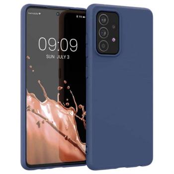 Szilikon tok Lágy flexibilis szilikon tok Samsung Galaxy A03s kék kép