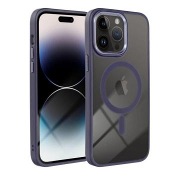 Színes Edge Mag Cover tok Magsafe kompatibilis iPhone 15 PRO mélylila lila kép