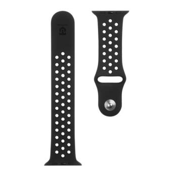 Tactical 161 Double Apple Watch 1/2/3/4/5/6/7/8/9/10/SE 42/44/45mm szilikon szíj, fekete kép