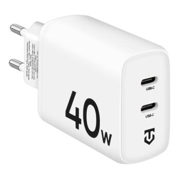 Tactical Base Plug Dual gyorstöltő adapter 2xUSB-C, 40W,fehér kép