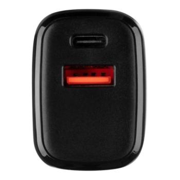Tactical Base Plug Dual gyorstöltő adapter USB-A+ USB-C, 20W, fekete kép