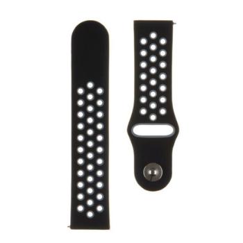 Tactical Double kiegészítő szilikon karpánt 22mm, fekete/szürke kép