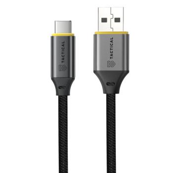 Tactical Fast Rope Aramid 2.0 USB-A-USB-C töltő- és adatkábel, szőtt, 0,3m, fekete kép