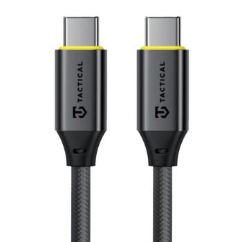 Tactical Fast Rope Aramid 2.0 USB-C-USB-C töltő- és adatkábel, szőtt, 1m, fekete kép
