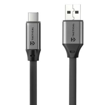 Tactical Fat Man 2.0 USB-A-USB-C töltő- és adatkábel, szilikon, 1m, szürke kép