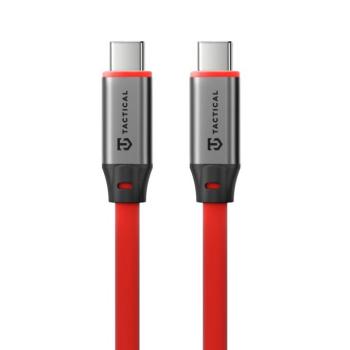 Tactical Fat Man 2.0 USB-C-USB-C töltő- és adatkábel, szilikon, 1m, piros kép