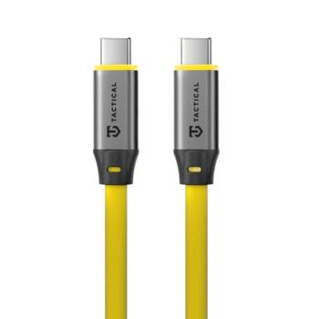 Tactical Fat Man 2.0 USB-C-USB-C töltő- és adatkábel, szilikon, 1m, sárga kép