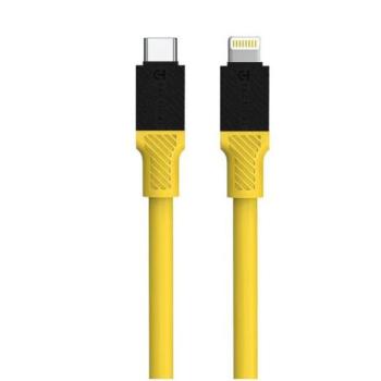 Tactical Fat Man USB-C / Lightning töltő- és adatkábel, 1m, sárga kép