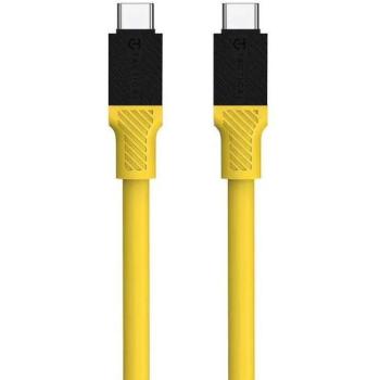 Tactical Fat Man USB-C / USB-C töltő- és adatkábel, 1m, sárga kép