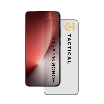 Tactical Glass Shield 5D Honor Magic8 Lite kijelzővédő üvegfólia, fekete kép