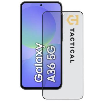 Tactical Glass Shield Privacy Stealth 5D Samsung Galaxy A36 betekintésgátló kijelzővédő üvegfólia, fekete kép