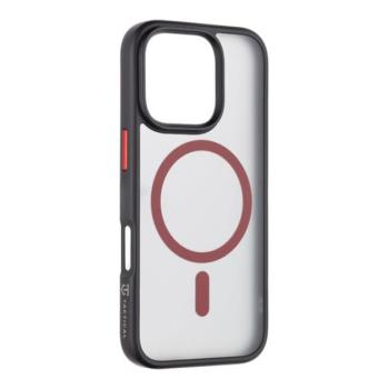 Tactical MagForce Hyperstealth 2.0 Apple iPhone 16 Pro MagSafe kompatibilis tok, fekete/piros kép