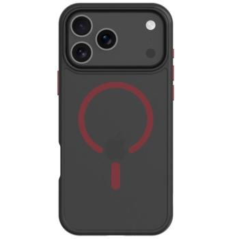 Tactical MagForce Hyperstealth 2.0 Apple iPhone 17 Pro MagSafe hátlap tok, fekete/piros kép