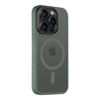 Tactical MagForce Hyperstealth Apple iPhone 15 Pro Magsafe hátlap tok, áttetsző/sötétszöld kép