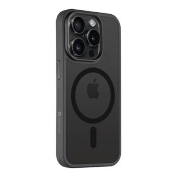 Tactical MagForce Hyperstealth Apple iPhone 15 Pro Magsafe hátlap tok, áttetsző/sötétszürke kép