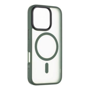 Tactical MagForce Hyperstealth Apple iPhone 16 Pro MagSafe kompatibilis tok, áttetsző/sötétszöld kép