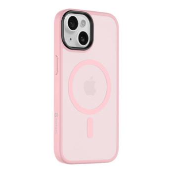 Tactical MagForce Hyperstealth iPhone 15 hátlap tok, áttetsző/rózsaszín kép