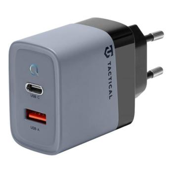 Tactical Microgrid töltő adapter USB-A+ USB-C, GaN, 45W, szürke kép