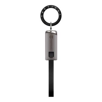 Tactical OODA Loop USB-C-USB-C töltő- és adatkábel, kulcstartó, fekete kép