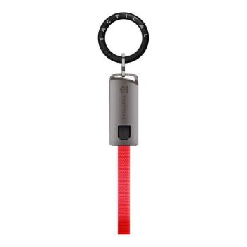 Tactical OODA Loop USB-C-USB-C töltő- és adatkábel, kulcstartó, piros kép