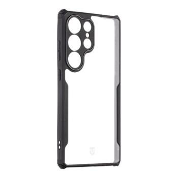 Tactical Quantum Stealth Samsung Galaxy S25 Ultra hátlap tok, átlátszó/fekete kép