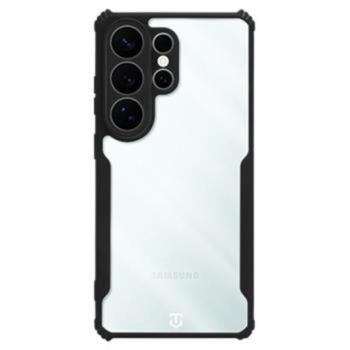 Tactical Quantum Stealth Samsung Galaxy S26 Ultra hátlap tok megerősített sarokkal, átlátszó/fekete kép
