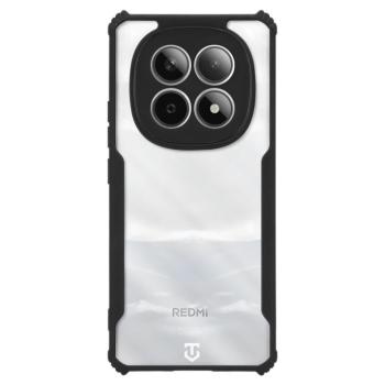 Tactical Quantum Stealth Xiaomi Redmi Note 15 hátlap tok megerősített sarokkal, átlátszó/fekete kép